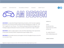 Tablet Screenshot of amdesign.co.uk